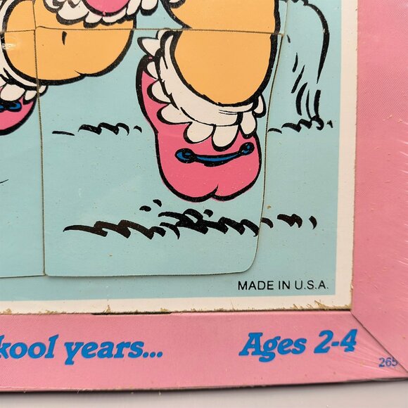 Muppet Babies Jigsaw Puzzle Kermit Miss Piggy Wood Board Sealed 7 Piece - Picture 3 of 9